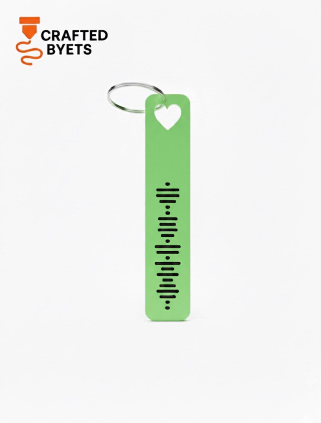 Heart Customized Spotify Keychain