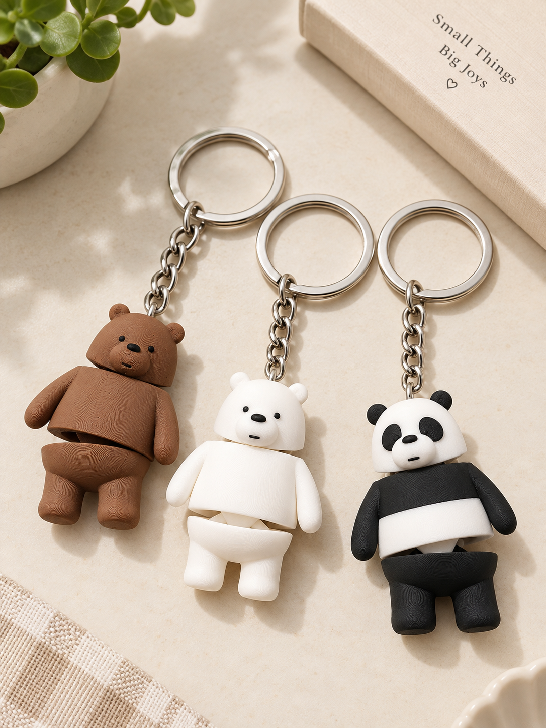 We Bare Bears Keychain