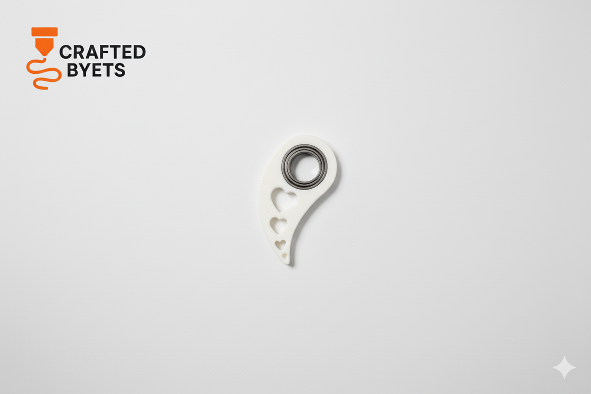 Heart Spinner Keychain