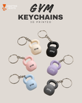 Mini kettlebell keychain