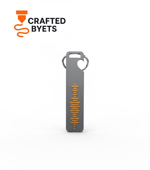 2 Half Heart Spotify Keychain
