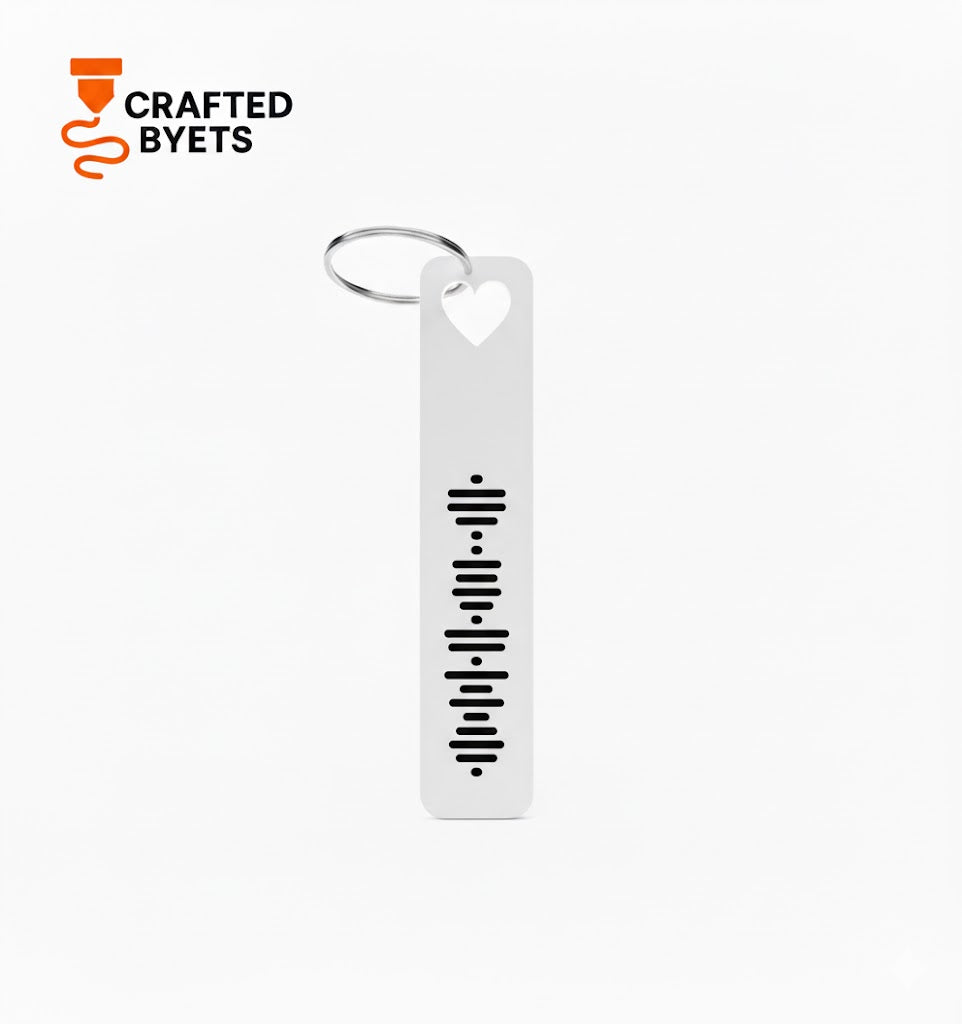 Heart Customized Spotify Keychain
