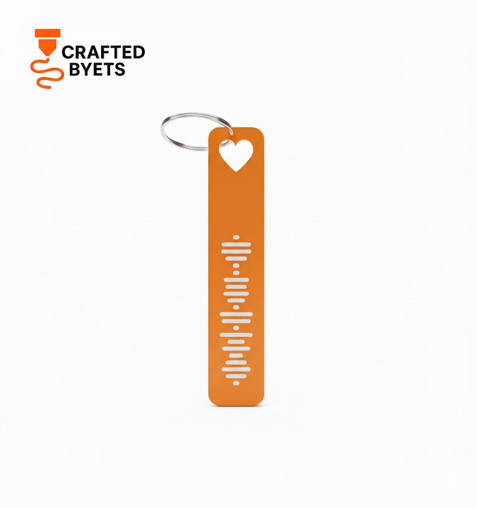 Heart Customized Spotify Keychain