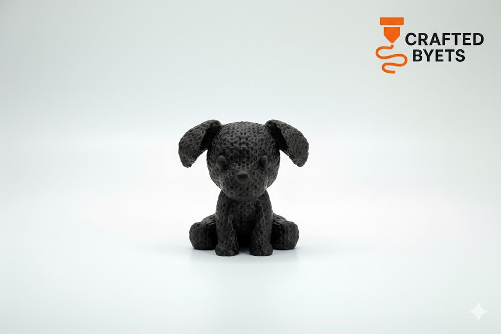 Knitted Dog 3D Printed